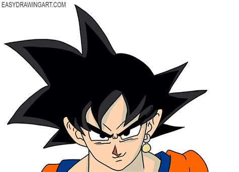 drawing of goku|goku face drawing easy.